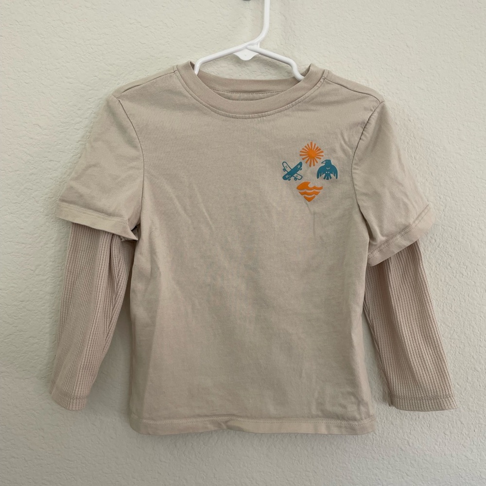 Old Navy Toddler Boys Long Sleeve 2-in-1 T-Shirt